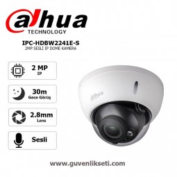 Dahua IPC-HDBW2241E-S 2mp WizSense Sesli ip Dome Kamera